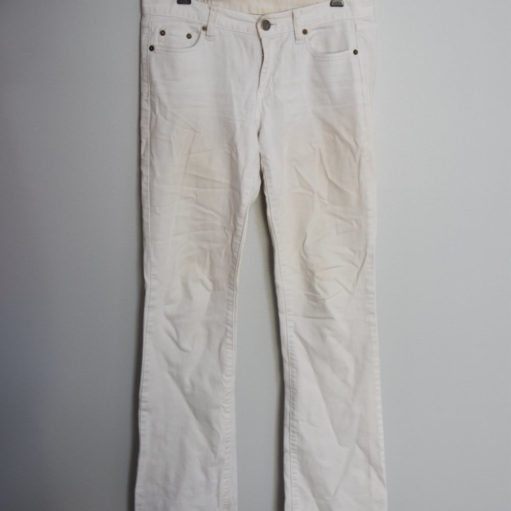 J Crew White Denim Jeans Size 28R